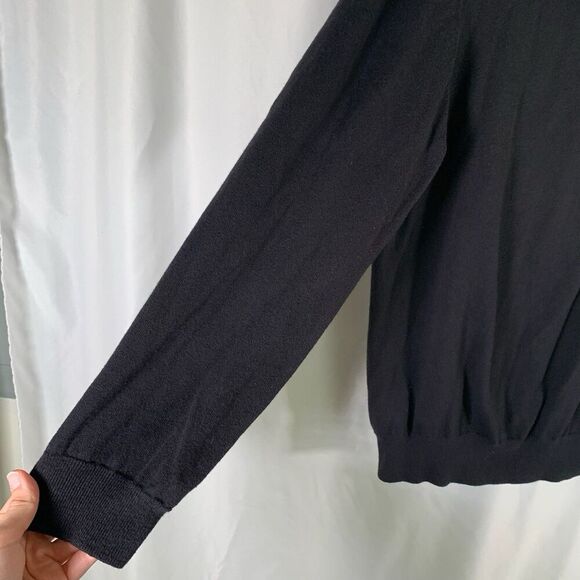 Article 365 Cashmere Blend Sweater Women's XL Black Round Neck Long Sleeve - Picture 4 of 6